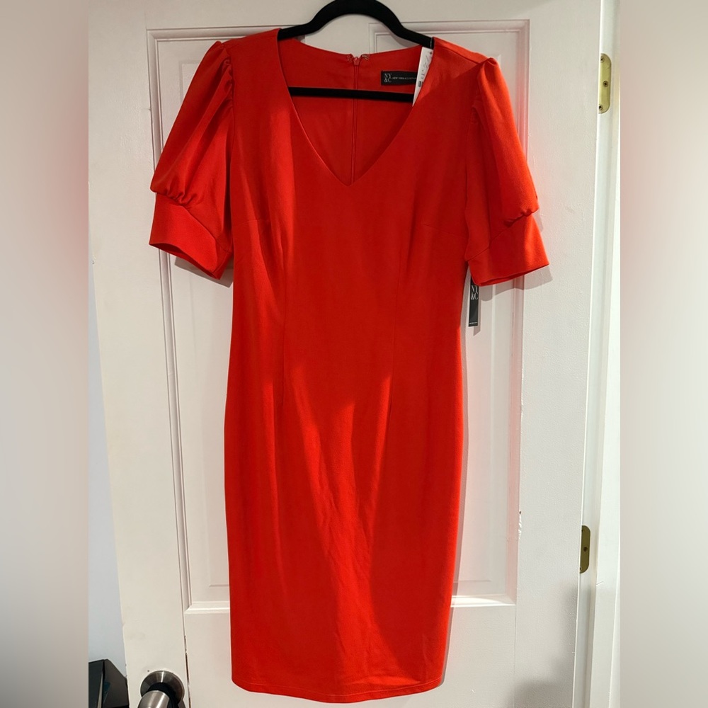 Orange Sheath Dress